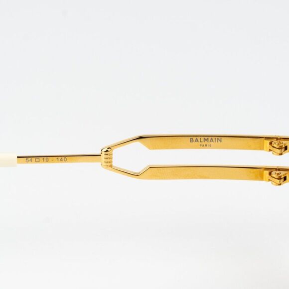 Balmain Women Sunglasses Titanium Gold Brown Geometric FIXE BPS-123D-54 main image 5